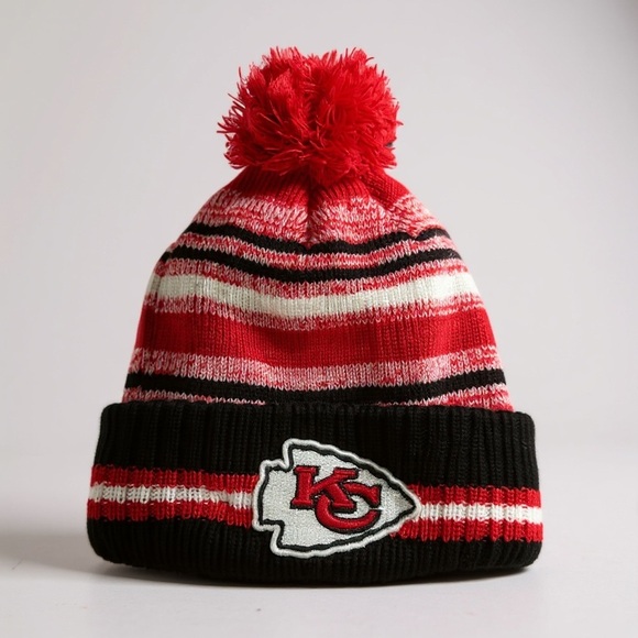 NWT NFL Kansas City Beanie unisex Red and Black Beanie - Picture 2 of 3